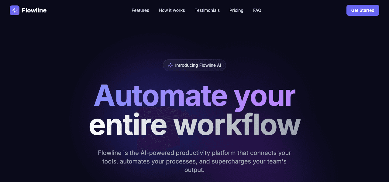 AI Product Landing Page