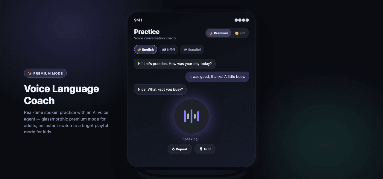 Voice Language Coach